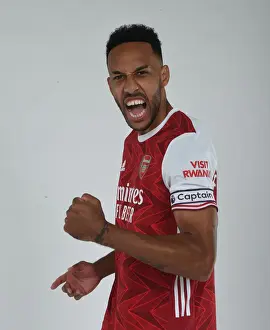 Arsenal Football Club: 2020-21 First Team - Pierre-Emerick Aubameyang at Team Photocall