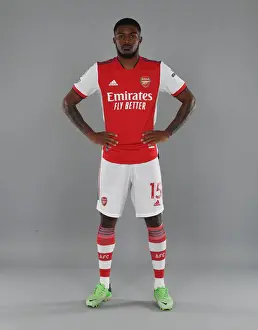 Arsenal Photocall 2021-22 Prints: Arsenal Football Club: 2021-22 First Team Training - Ainsley Maitland-Niles at London Colney