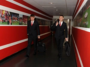 Arsenal V Marseille 2013-14 Prints: Arsenal Football Club