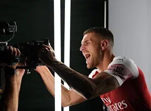 Arsenal Football Club: Aaron Ramsey at 2018/19 Team Photo Call