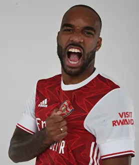 Arsenal Football Club: Alex Lacazette at 2020-21 First Team Photocall