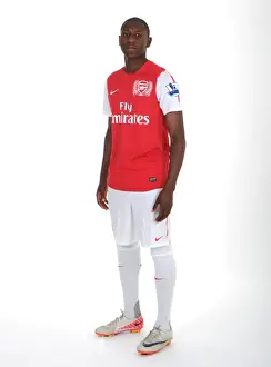 Arsenal Football Club: Benik Afobe at 2011 Emirates Stadium Photocall