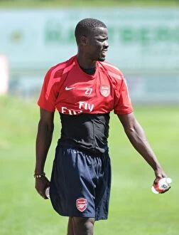 Images Dated 22nd July 2010: Arsenal Football Club: Emmanuel Eboue at 2010 Pre-Season Training, Austria