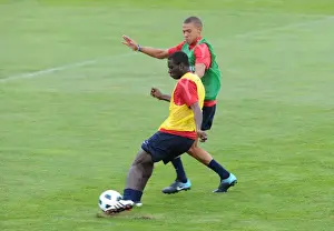 Pre Season 2010-11 Prints: Arsenal Football Club: Frimpong and Gibbs at Arsenal Training Camp, Austria, 2010