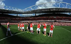 Arsenal V AS Monaco 2014-15 Prints: Arsenal Football Club: Gearing Up for Emirates Cup Clash Against AS Monaco (2014)