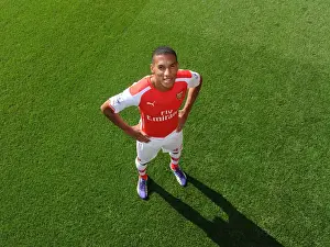 Arsenal Football Club: Isaac Hayden at 2014-15 First Team Photocall, Emirates Stadium