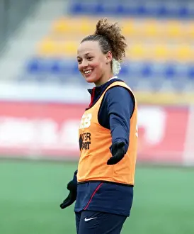 Arsenal Football Club: Lianne Sanderson at Women's UEFA Cup Training, Gammlivallen, Umea (2007)