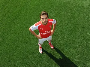 Arsenal Football Club: Mathieu Flamini at 2014-15 First Team Photocall, Emirates Stadium