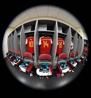 Arsenal Football Club: Mesut Ozil, Pierre-Emerick Aubameyang, and Ainsley Maitland-Niles Pre-Season Jerseys in Commerce City