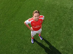 Arsenal Photocall 2014/15 Prints: Arsenal Football Club: Nacho Monreal at 2014/15 First Team Photocall, Emirates Stadium