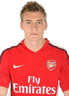 Previous Season Players Prints: Arsenal Football Club: Nicklas Bendtner at Emirates Stadium (2008)