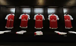 Arsenal V Everton - Asia Trophy 2015-16 Prints: Arsenal Football Club: Preparing for Battle Against Everton - Barclays Asia Trophy 2015-16