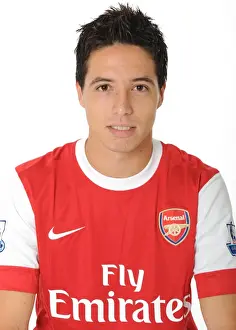 Arsenal Football Club: Samir Nasri at 1st Team Photocall and Membersday, Emirates Stadium (2010)