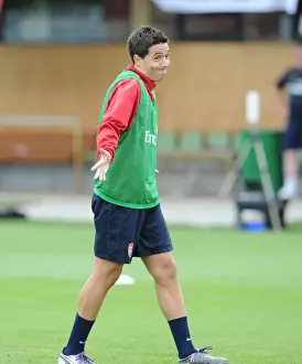 Pre Season 2010-11 Prints: Arsenal Football Club: Samir Nasri at 2010 Pre-Season Training, Austria