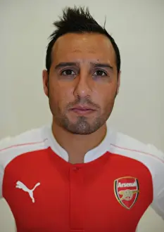 Arsenal Football Club: Santi Cazorla at 2015-16 Team Photocall