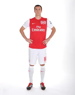 Arsenal Football Club: Sebastien Squillaci at Emirates Stadium