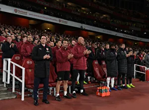 Arsenal V Blackpool Carabao Cup 2018-19 Prints: Arsenal Football Club: Unai Emery and Co