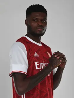 1st Team Photocall 2020-21 Prints: Arsenal Football Club Welcomes New Signing Thomas Partey at London Colney