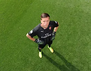 Arsenal Football Club: Wojciech Szczesny at 2014-15 First Team Photocall, Emirates Stadium