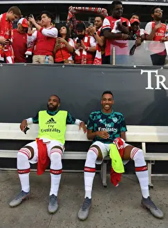 Arsenal Forwards Lacazette and Aubameyang Prepare for Colorado Rapids Clash (2019-20)