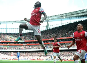Arsenal V Chelsea 2012-13 Prints: Arsenal: Gervinho and Oxlade-Chamberlain's Unforgettable Goal Celebration vs