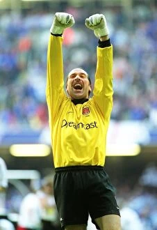 Arsenal v Chelsea FA Cup Final Collection: Arsenal goalkeeper David Seaman celebrates after the final whistle