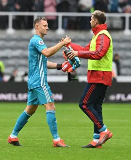 Arsenal Goalkeepers Bernd Leno and Emi Martinez Post-Match at Newcastle United