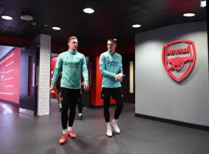 Arsenal Goalkeepers Leno and Hein Pre-Match: Arsenal vs Crystal Palace, Premier League 2021-22