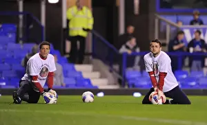 Arsenal Goalkeepers Szczesny and Fabianski Before Everton Clash (2011-12)