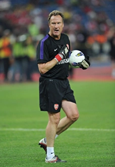 Malaysia XI v Arsenal 2012-13 Collection: Arsenal Goalkeeping Coach Gerry Peyton. Malaysia 1: 2 Arsenal. Pre Season Friendly
