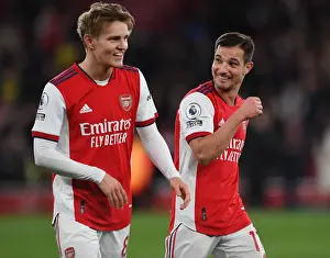 Arsenal: Heartwarming Moment Between Odegaard and Soares After Arsenal vs. Leicester City (2021-22)