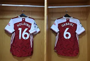 Arsenal Home Changing Room: Empty Arrows Prepare for Aston Villa Clash Amidst Pandemic