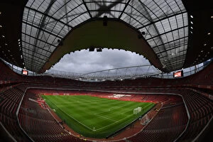 Images Dated 18th October 2021: Arsenal at Home: Emirates Stadium Gears Up for Arsenal vs. Crystal Palace, Premier League 2021-22