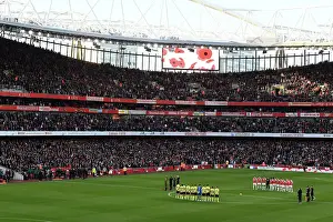 Arsenal Honors Armistice Day with Minute Silence Ahead of Arsenal vs. Burnley, 2023-24