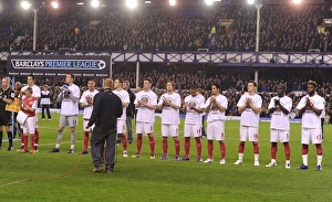 Everton V Arsenal 2011-12 Prints: Arsenal Honors Fabrice Muamba: Tribute Shirts vs. Everton (2012)