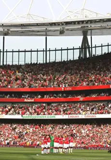 Arsenal V Fulham 2006-07 Prints: Arsenal Honors Fallen Legends Milton and Ball During 3:1 Victory Over Fulham, 2007
