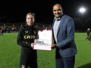 Arsenal Women V Aston Villa Women - Conti Cup 2023 Prints: Arsenal Honors Jordan Nobbs with Silver Canon at Conti Cup Match Against Aston Villa