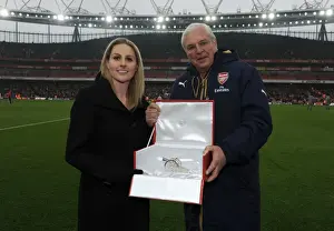 Arsenal V Hull City 2016-17 Prints: Arsenal Honors Kelly Smith with Canon Presentation at Arsenal v Hull City Match, 2017