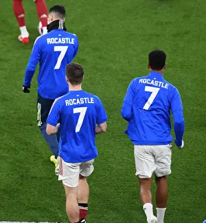 Arsenal Honors Late Legend Rocastle with 7 Shirts in Empty Emirates Stadium vs Liverpool (2020-21)
