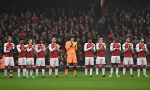 Arsenal V Southampton 2017-18 Prints: Arsenal Honors Late Ray Wilkins with Minutes Applause vs Southampton, 2018