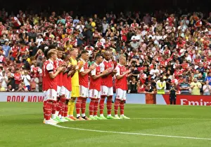 Arsenal V Sevilla - Emirates Cup 2022 Prints: Arsenal Honors Late Terry Neill with Minutes Applause against Sevilla