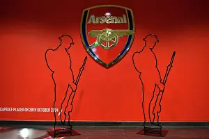 Arsenal V Sevilla 2023-24 Prints: Arsenal Honors Remembrance Day: Arsenal vs Sevilla in Champions League at Emirates Stadium