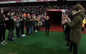 Arsenal V Hull City 2016-17 Prints: Arsenal Honors Retired Legend Kelly Smith at Half-Time vs Hull City