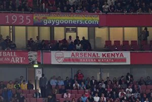 Images Dated 11th August 2017: Arsenal Kenya banner. Arsenal 4: 3 Leicester City. Premier League. Emirates Stadium