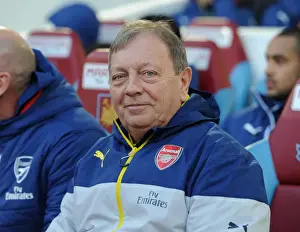 West Ham United V Arsenal 2014-15 Prints: Arsenal kit man Vic Akers. West Ham United 1: 2 Arsenal