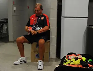 Arsenal V Singapore XI Prints: Arsenal Kit Manager Vic Akers Gearing Up for Arsenal v Singapore XI at 2015 Barclays Asia Trophy