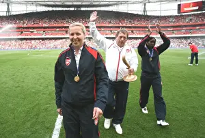 Arsenal Ladies Celebrate European Cup Victory: Vic Akers and Team Triumph Over Fulham in Barclays Premiership