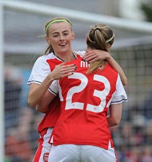 Arsenal Ladies V Tottenham Hotspur Ladies FA Cup 2017 Prints: Arsenal Ladies Celebrate FA Cup Victory: Beth Mead and Chloe Kelly's Euphoric Moment