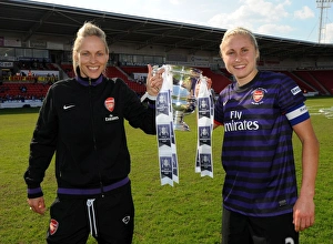 Arsenal Ladies Celebrate FA Cup Victory: Shelley Kerr and Steph Houghton with the Trophy