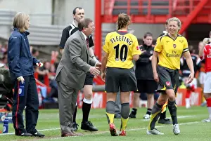 Arsenal Ladies Celebrate FA Cup Victory: Vic Akers, Julie Fleeting, and Jayne Ludlow
